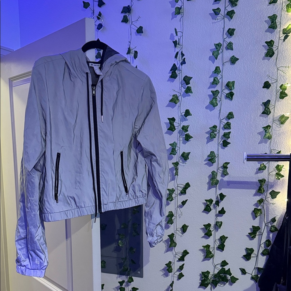 Forever 21 Silver Mesh Jacket